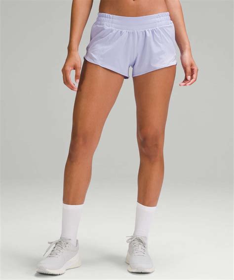Lululemon Hotty Hot Low Rise Lined Short Lilac Smoke Lulu Fanatics