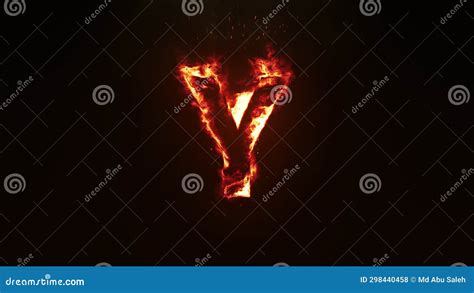 Fire Letter Y Burning Letter Y Stock Footage Video Of Burning