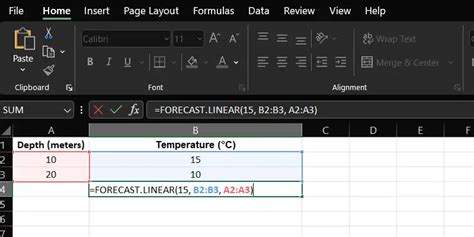 Linear Interpolation In Excel Methods With Example Geeksforgeeks