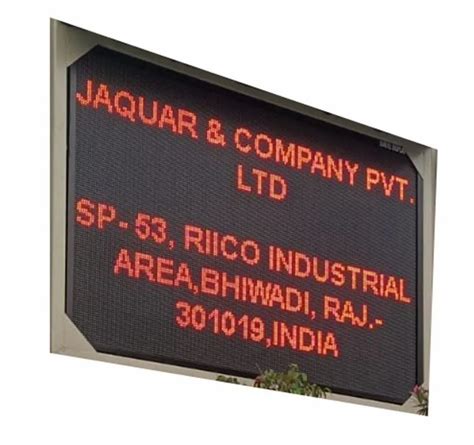 Ignite Red Outdoor LED Display Board Size 4 X 6 Feet Wall Mounting