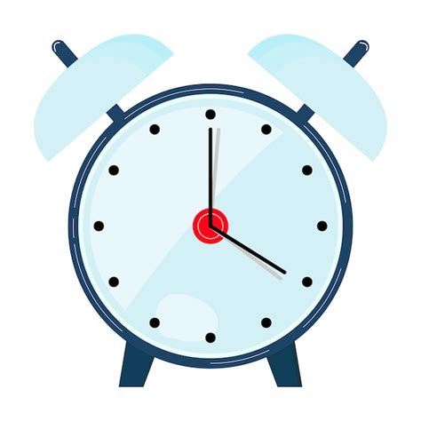 Despertador Hora de despertar Ilustración de vector plano Vector Premium