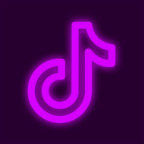 Neon Tik Tok Logo Cashfiko