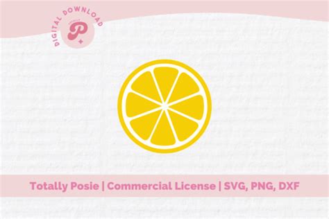 Lemon Svg Summer Fruit Clipart Lemon Graphic By Totally Posie