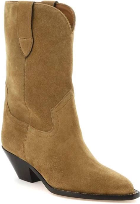 Isabel Marant Suede Laarzen In Texaanse Stijl Dahope Laarzen Beige