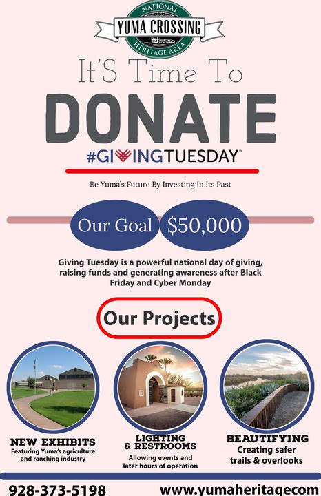 Giving Tuesday Kick Off Yuma Crossing National Heritage Area