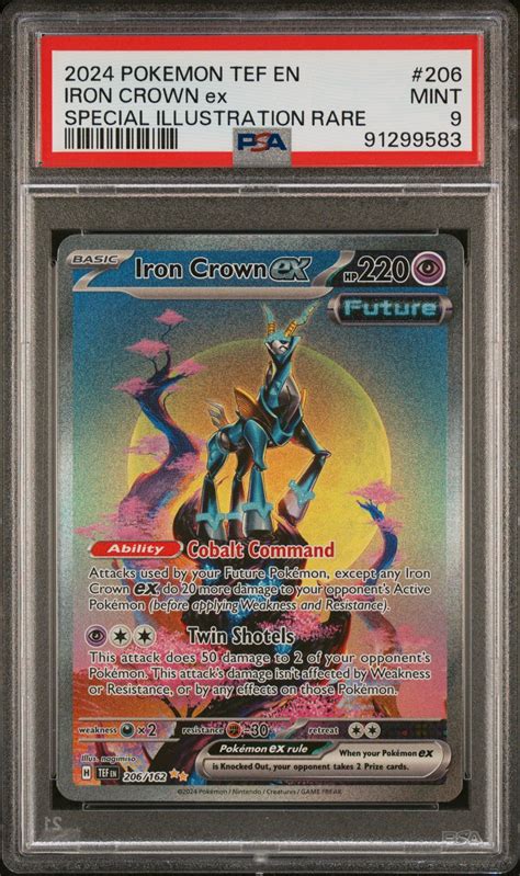 Pokemon Tef En Temporal Forces Iron Crown Ex Psa Gamestop