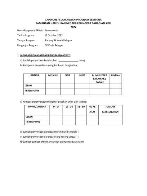 Laporan Hari Sukan Negara 22 Pdf