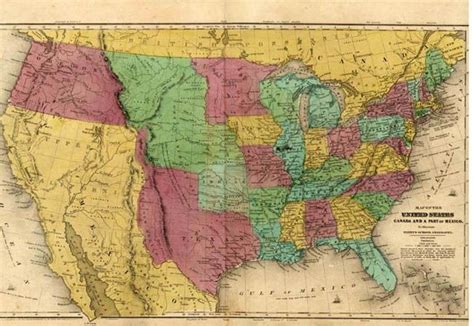 map   united states  red yellow  green  lines