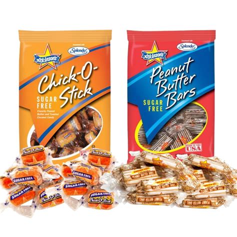 Atkinsons Sugar Free Classics Chick O Stick Nuggets And Peanut Butter