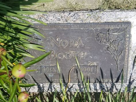 Nora Corwin Booth Find A Grave Memorial Memorial Garden