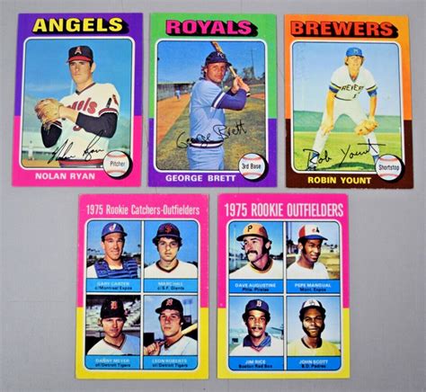 Topps Baseball Complete Set George Brett Yount Rice Carter