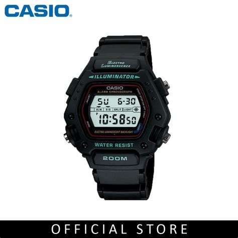 Casio General Dw V Black Resin Band Men Watch Shopee Malaysia