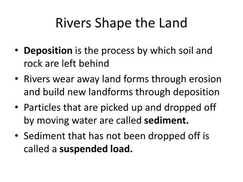 Ppt River Erosion And Deposition Powerpoint Presentation Free