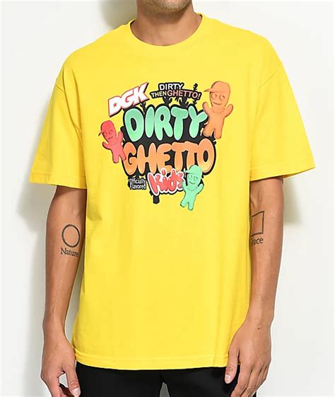 Dgk Convenience Yellow T Shirt Zumiezca