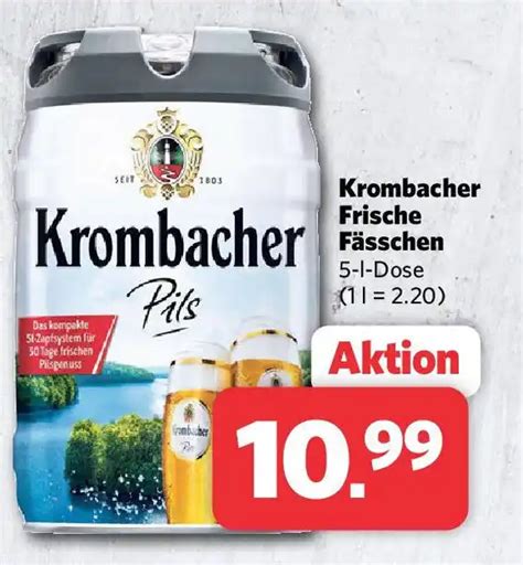 Krombacher Frische Fässchen 5 1 Dose Angebot bei Combi