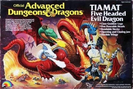 Dungeons Dragons LJN Vintage Tiamat Dragon