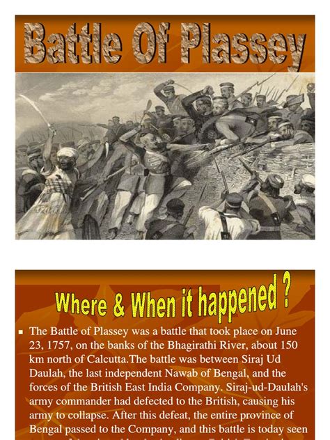 Battle Of Plassey 2nd Millennium Conflicts Military Operations