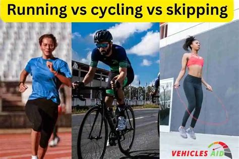 Running Vs Cycling Vs Skipping Vehicles Aid