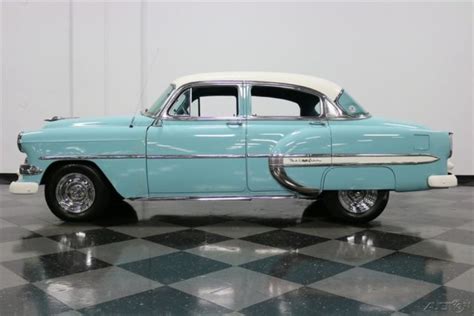 Classic Vintage Original Chevy Auto Air Turquoise Ivory 1954 4 Door