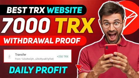 New TRX Mining SiteEarn Free 500 TRX Trxminer Withdrawal Trx