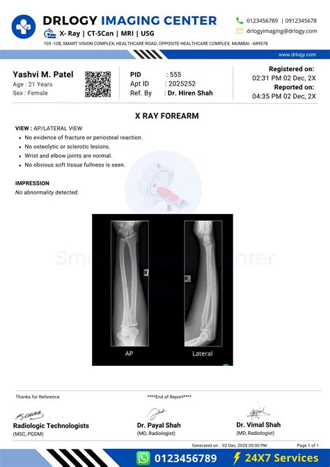 Radiology Report Formats Drlogy