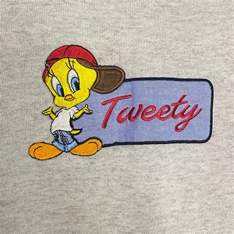 Vintage Looney Tunes Tweetie Bird Box Logo Crewn Gem