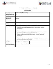 Assignment Brief Corporate And Social Responsibility Pdf Bsc Hons