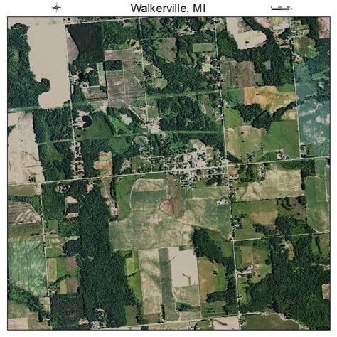 Aerial Photography Map Of Walkerville Mi Michigan