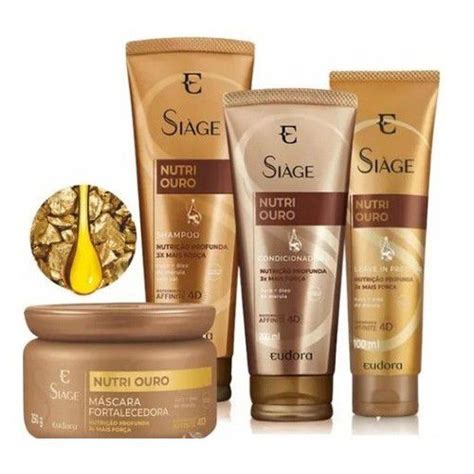 Kit Completo Siàge Nutri Ouro 4 Itens Cosmeticos da ray