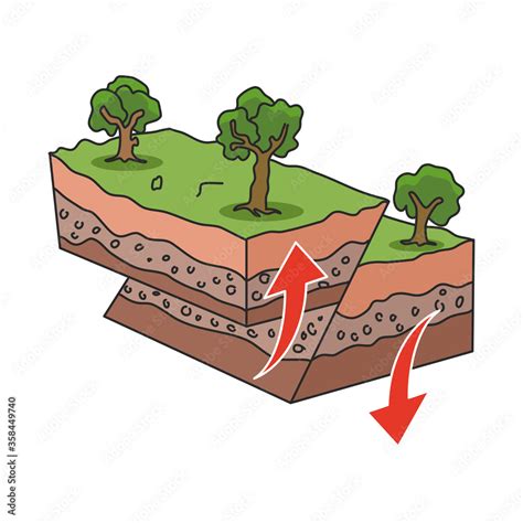 Earthquake or seismic activity diagram. Flat style. Isolated. Stock ...