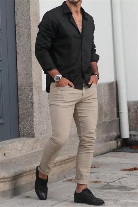 Beige Colour Outfit And Combinations Ideas For Men Mens Casual