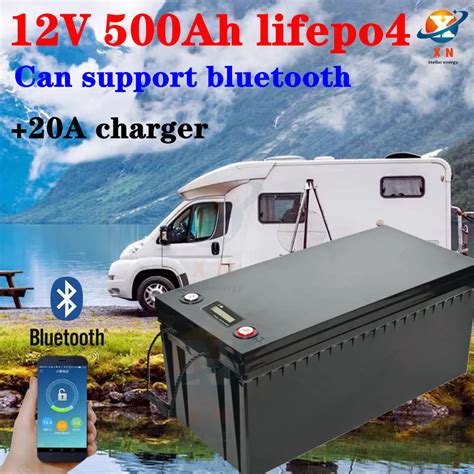 Waterproof V Ah Lifepo Battery Lithium Bluetooth Bms App S V