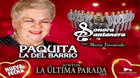 Paquita La Del Barrio Y La Sonora Santanera Cartelera Cultural De La