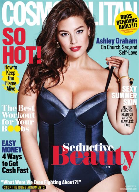 Ashley Graham Is Cosmopolitans Super Sexy August Cover Girl