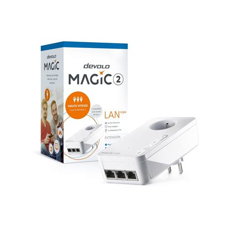 Kit réseau Devolo devolo Magic 2 LAN triple 1 adaptateur CPL 3 ports