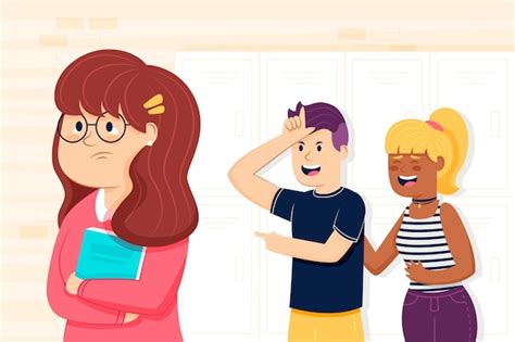 Bullying Illustration Concept Free Vector