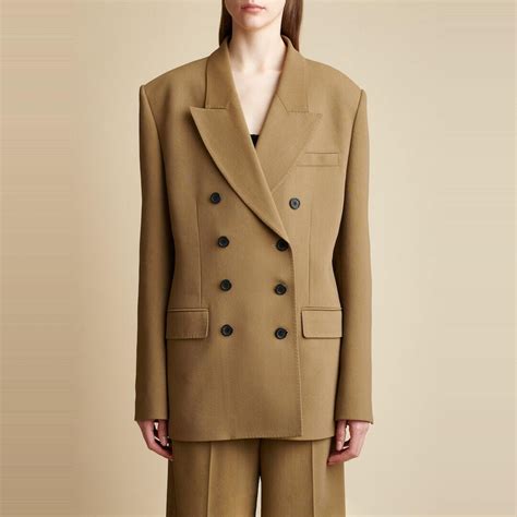 Khaite The Tanner Blazer Flax Editorialist