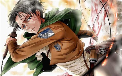 1080p Free Download Levi Ackerman With Swords Attack On Titan Levi