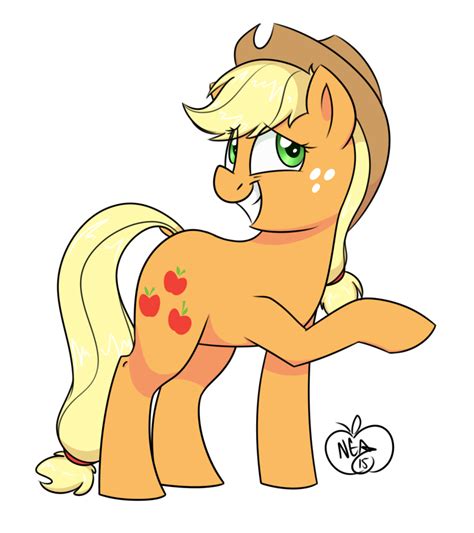 1021992 Safe Artist Notenoughapples Applejack Female Grin