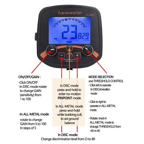 Detector de metale, Tanxunzhe, 19, 2 KHZ, TC-600, o singura gazda ...
