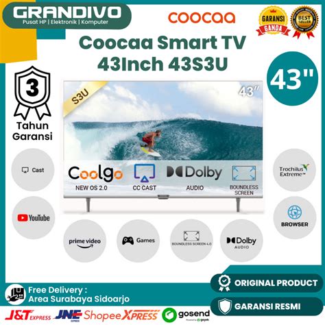 Jual Smart Tv Coocaa Inch Coocaa Smart Tv S U Garansi Resmi Coocaa