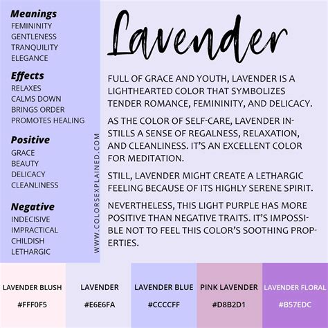 Meaning Of The Color Lavender Symbolism Common Uses And More In 2022