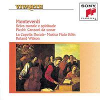 Monteverdi Selva Morale E Spirituale Venetia 1641 Picchi Canzoni