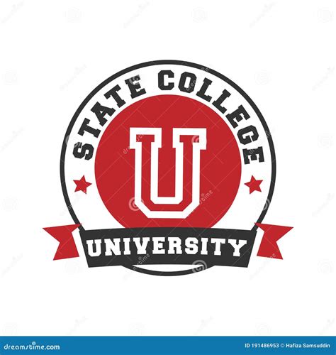 State College University Logo Element. Vector Illustration Decorative ...