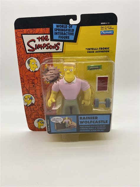 The Simpsons Rainier Wolfcastle World Of Springfield Playmates Series