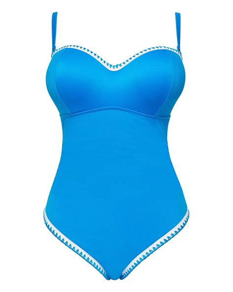 Figleaves Frida Bandeau Swimsuit J D Williams