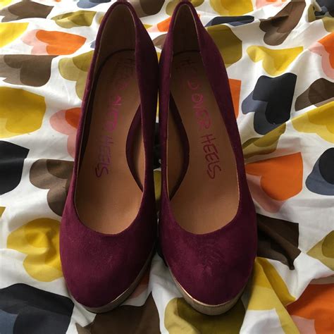 Dune suede platform heels size 5. Never worn... - Depop