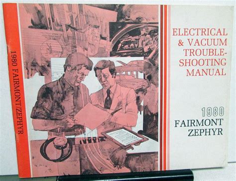 Ford Mercury Dealer Electrical Vacuum Diagram Manual Fairmont Zephyr