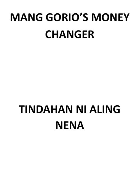 Tindahan Ni Aling Nena Pdf