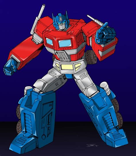 G1 Optimus Colors By Bdixonarts On Deviantart